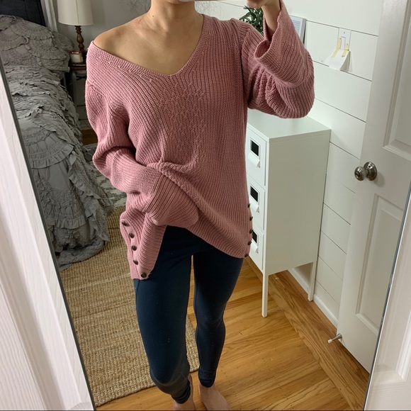 Sonoma Sweaters - Pretty In Pink Long + Loose Sweater